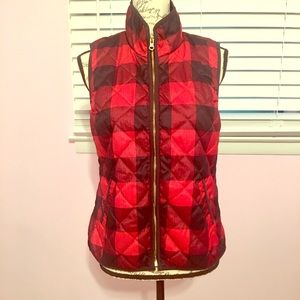 Old Navy Buffalo Plaid Vest, Small